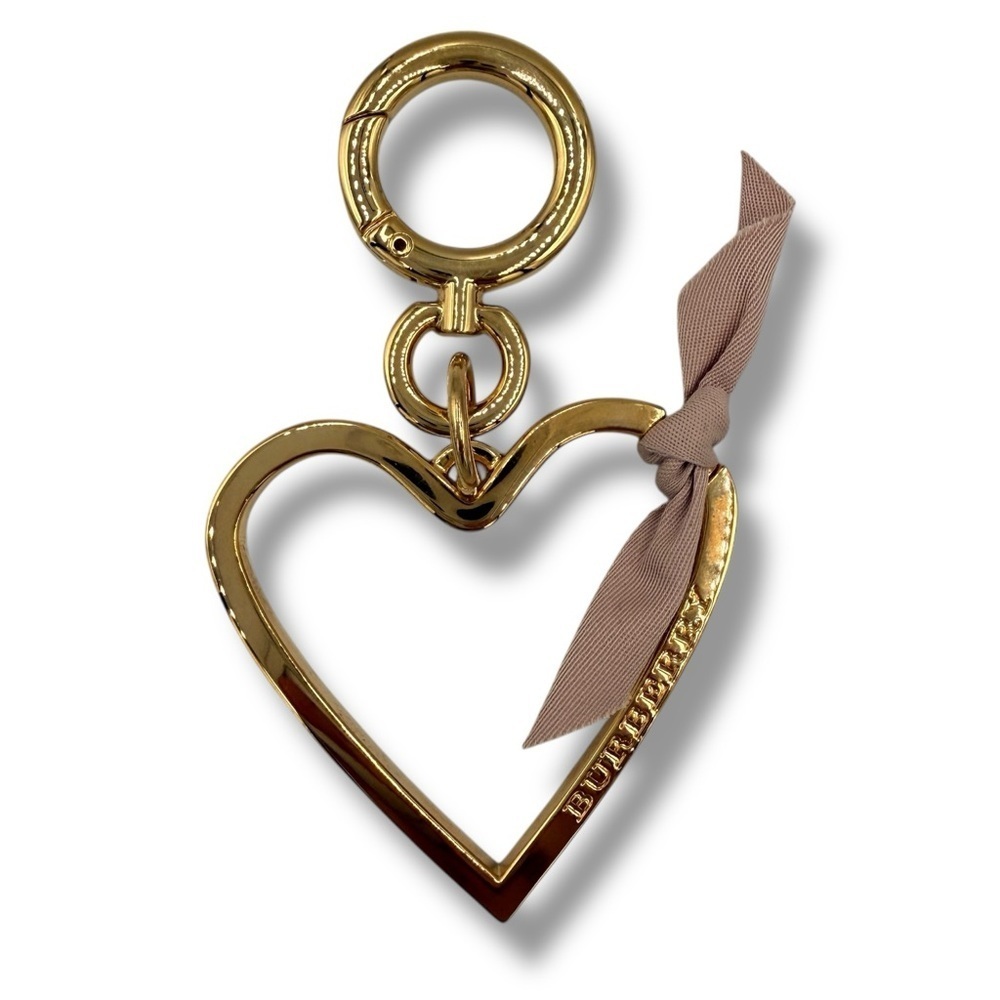 Burberry Heart Bag Charm – Gold Tone